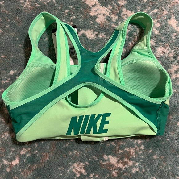 Nike Dri-FIT High-Support Padded Zip-Front Sports Bra (Green) Women’s XS - Picture 3 of 7